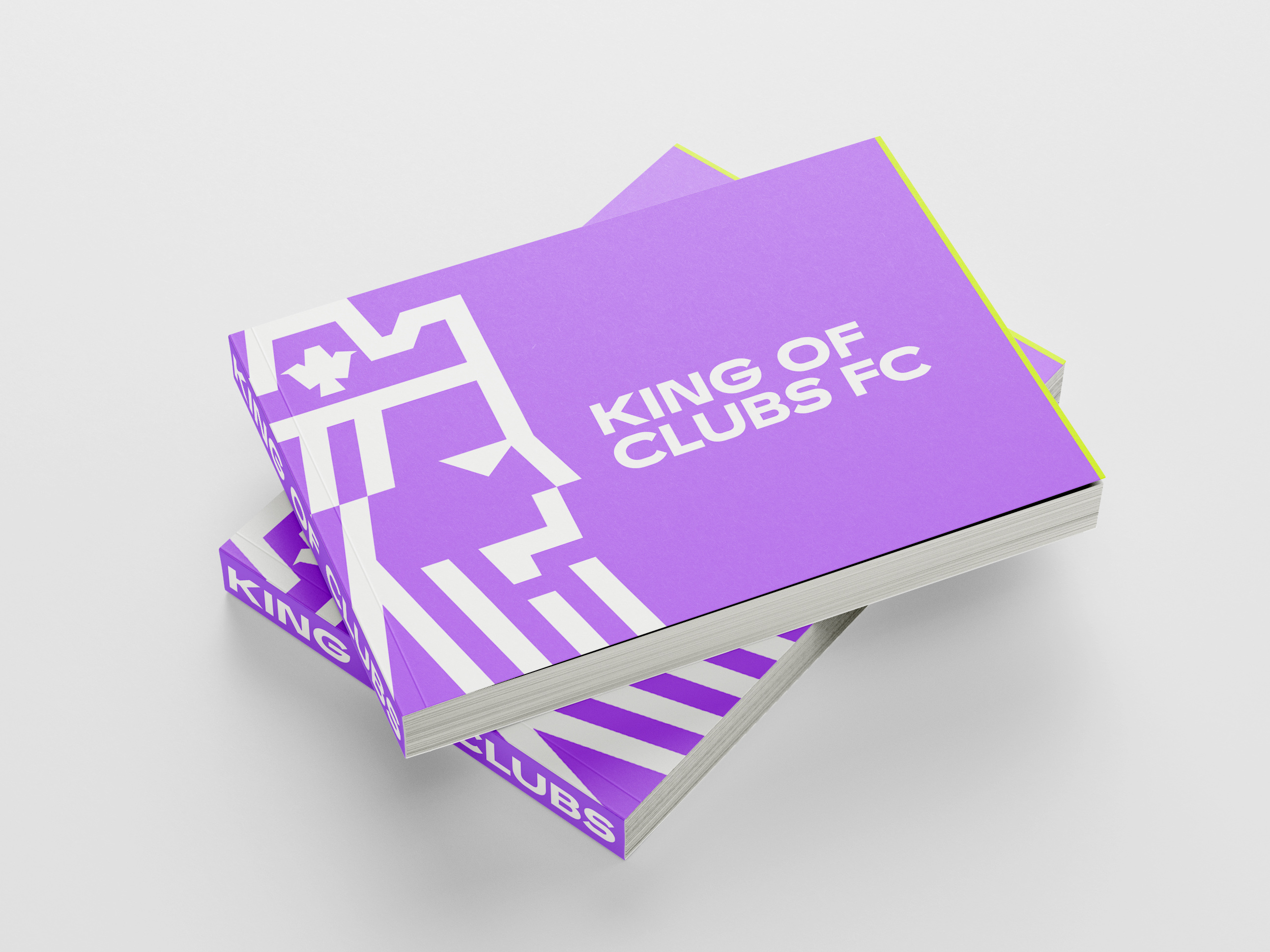King of Clubs brand book cover mockup